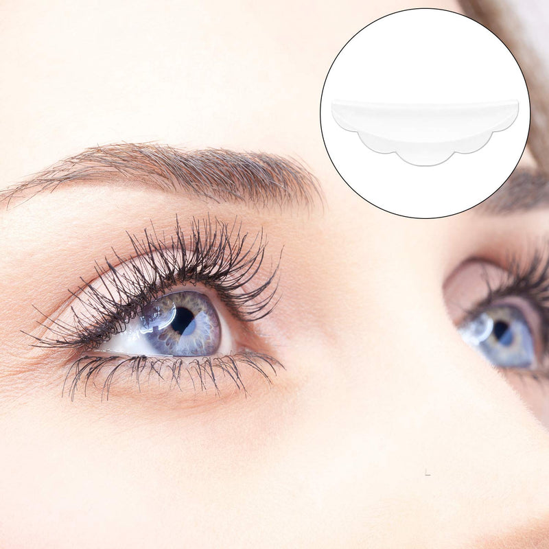 [Australia] - 48 Piece Silicone Eyelash Perming Curler (S, M, L), Eyelash Perm Silicone Pad, Lash Lift Rods Makeup Beauty Tool (White) White 