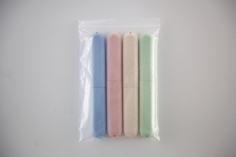 [Australia] - wugongshan 4 Pcs Travel Toothbrush Cases, Portable Travel Toothbrush Holder, Toothbrush Travel Case, Toothbrushes Storage Covers Cases Boxes, for Travel Camping Business Trip Holiday 