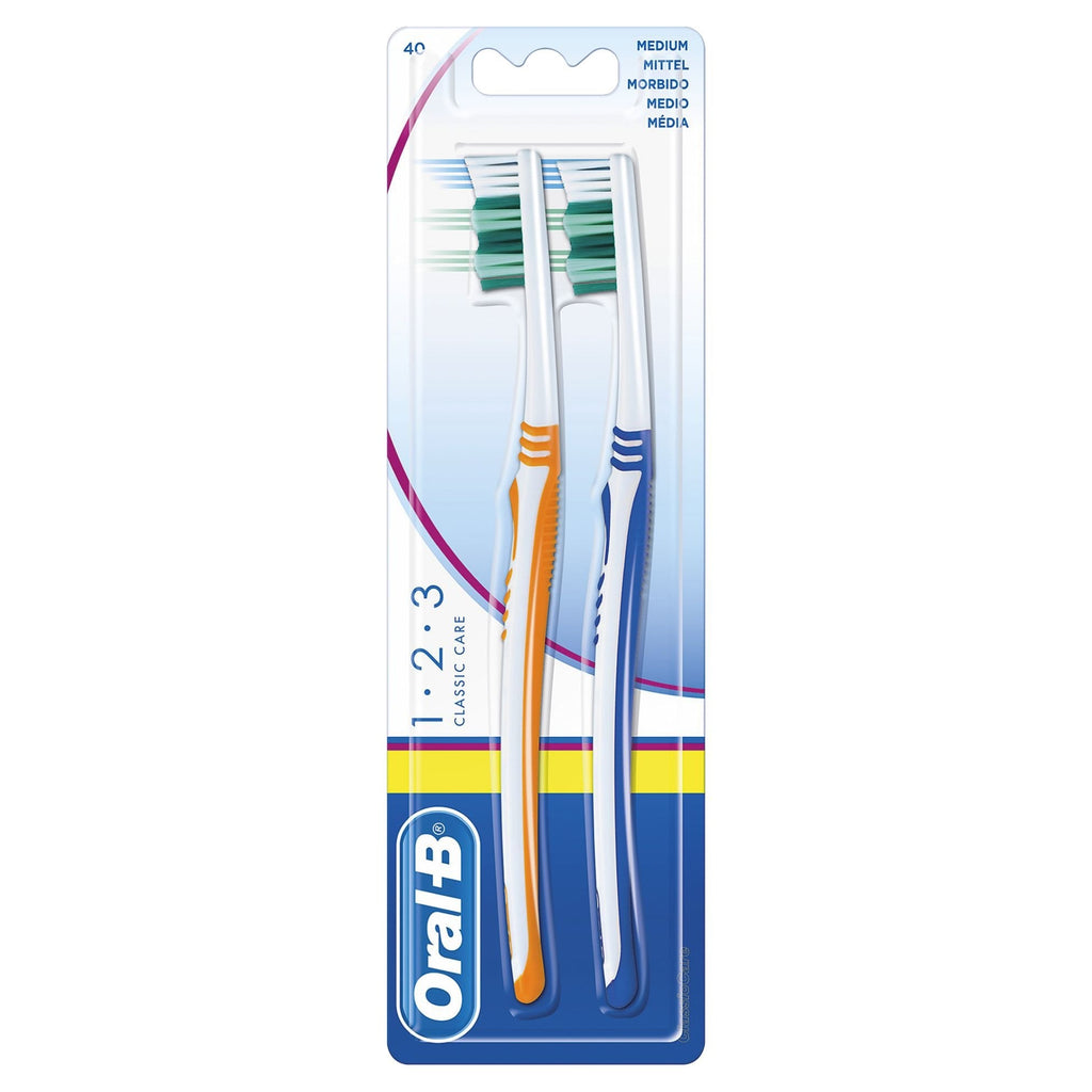 [Australia] - ORAL B TOOTHBRUSH 1.2.3 CLASSIC CARE TWIN PACK 