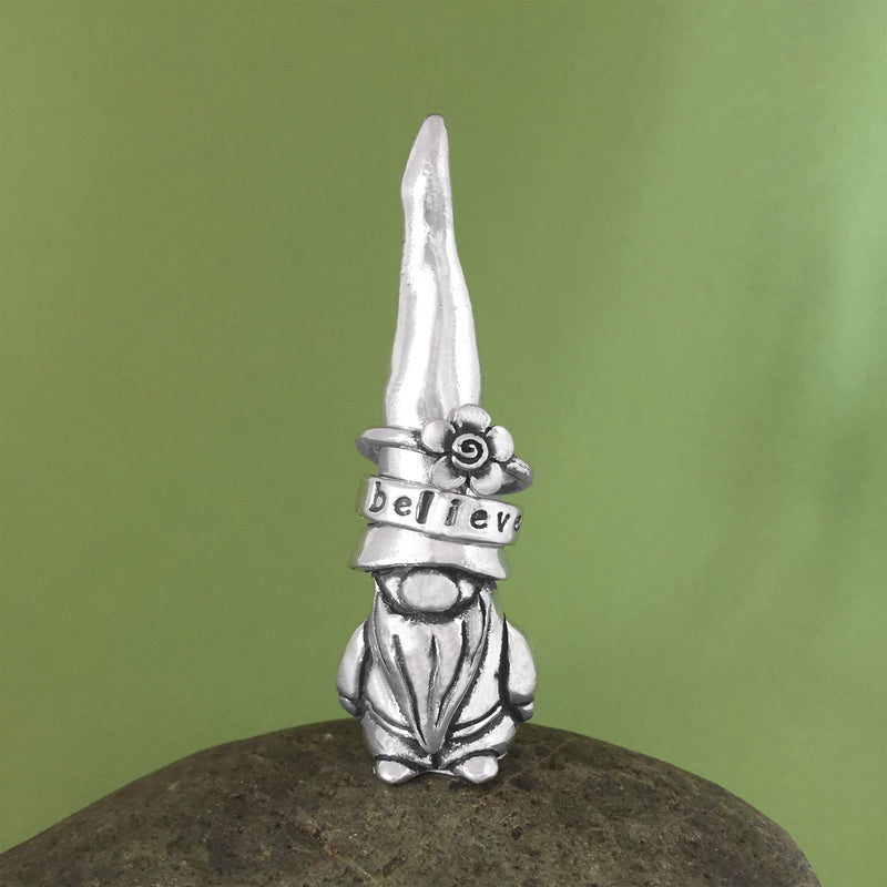 [Australia] - Basic Spirit Gnome Pewter Ring Holder Jewelry Holder Gift Box Whimsical 