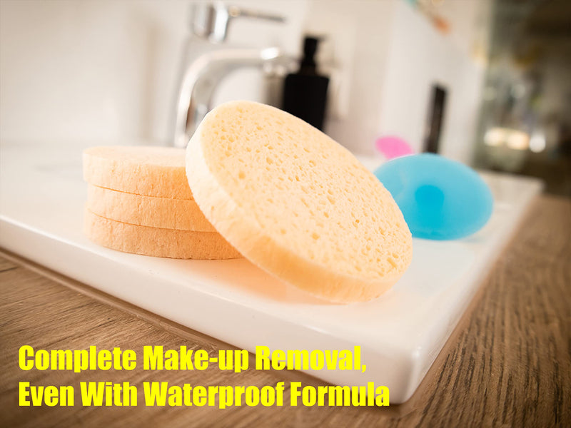 [Australia] - Easy Peasy Mate Reusable Natural Makeup Remover Pads - Shower Puff Loofah Mesh Pouf Bath Sponge - Exfoliating Bath Scrunchie and Make-up Wipes for Perfect Body and Face Care - Set of 7 