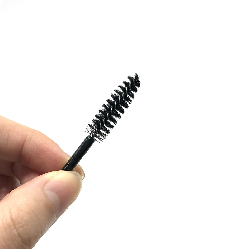 [Australia] - MAYMII 50 Pieces Disposable Eyelash Eye Lash Makeup Brush Mascara Wands Applicator Makeup Kits (Black) Black 