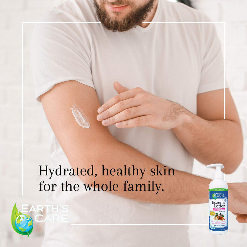 [Australia] - Earth's Care Eczema Lotion, Steroid, Dye & Fragrance Free, Allergy-Tested (8 FL OZ) 8 Fl Oz (Pack of 1) 