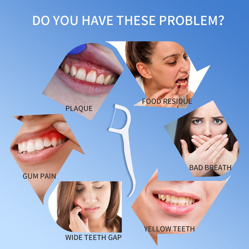 [Australia] - Dental Floss Picks, Individually Packaged Portable Dental Floss Picks, High Toughness Tooth Stick, Teeth Cleaning（150 Sticks） 150 pcs 