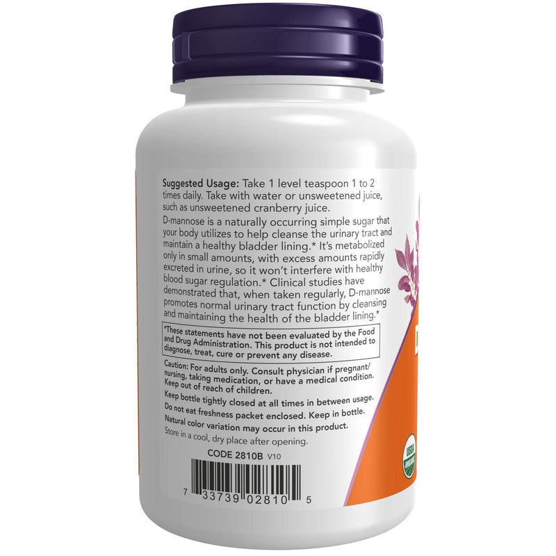 [Australia] - NOW Supplements, D-Mannose Powder, Non-GMO Project Verified, Healthy Urinary Tract*, 3-Ounce 