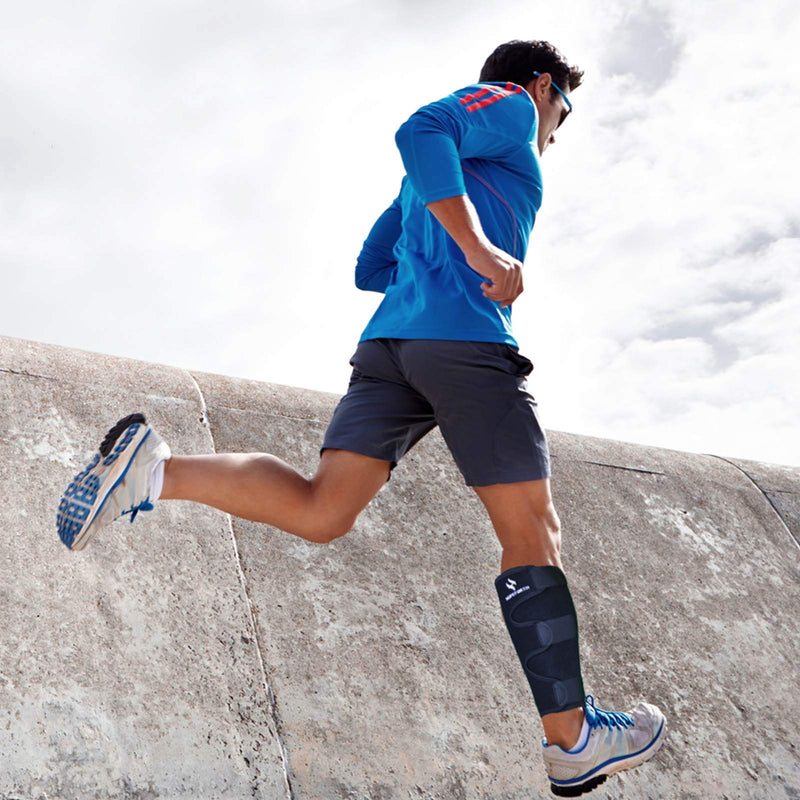 [Australia] - HOPEFORTH Calf Support Brace 2 Pack Adjustable Shin Splint Compression Calf Wrap Plus Size 