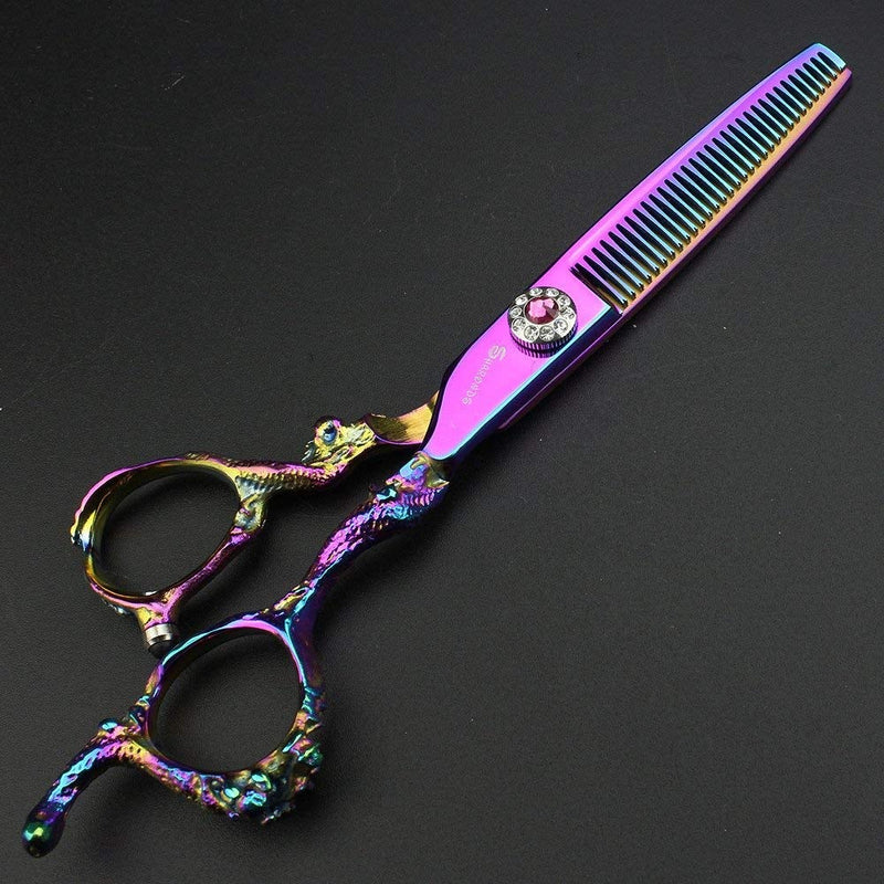 [Australia] - 6.0 Professional Hairdressing Scissors Hair Cutting Thinning Scissors Set Barber Shears Salon (Thining Scissors) 