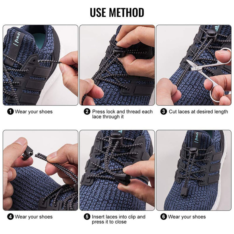 [Australia] - UGY Elastic Locks Shoe Laces - No Tie Shoelaces for Adults and Kids Sneakers Apricot 