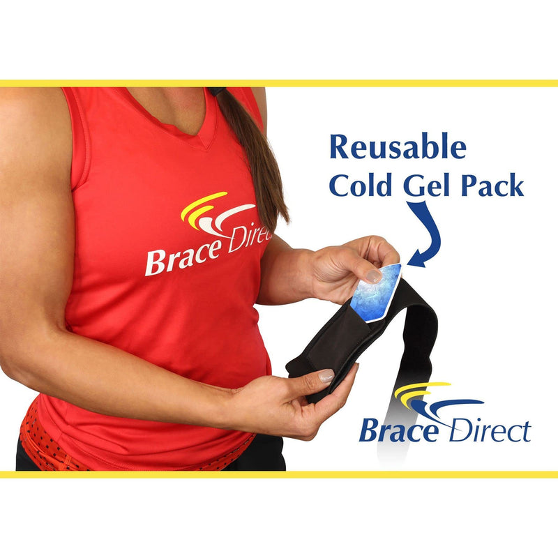 [Australia] - Tennis & Golf Elbow Cold Gel Therapy Compression Brace - Reusable Ice Pack Wrap with Strap- Pain Relief for Tendonitis, Injuries, Medial Epicondylitis, Joint Pain by Brace Direct 