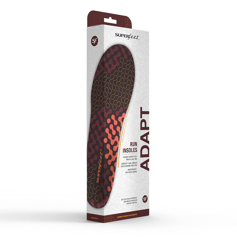 [Australia] - Superfeet Adapt Run - Flexible Arch Support Insoles for Running Shoes Tandori Spice 11.5-13 Men / 12.5-14 Women 