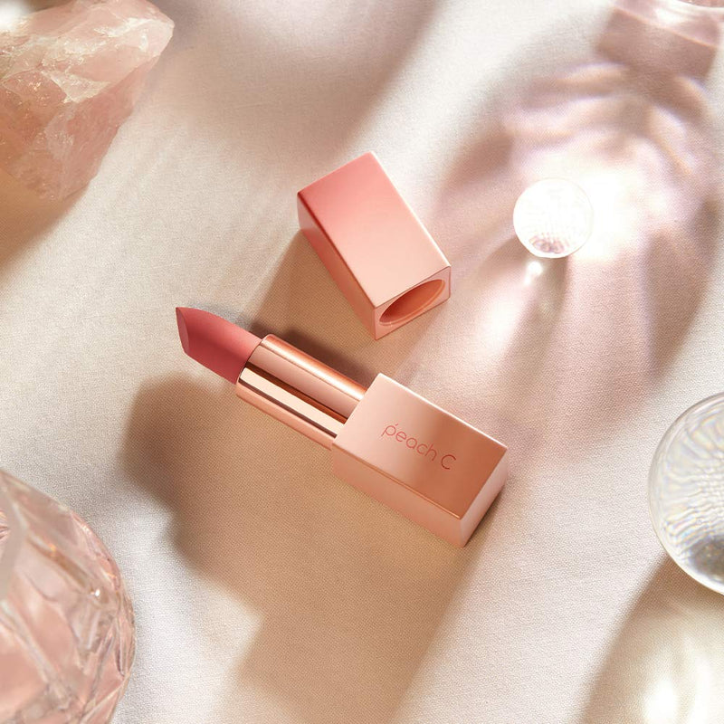 [Australia] - Peach C 4Season MLBB Korean Lipstick – Semi-Matte Lipstick – Silky Finish and Moisturizing Effect – Lightweight and Rich Velvet Texture – Highly-Pigmented Lip Sticks – Long-Lasting Effect (April Shower) April Shower 