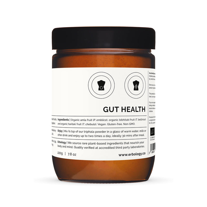 [Australia] - 100% Organic Triphala Powder 220g - Ayurvedic Blend of Amla, Haritaki & Bibhitaki - Gut Health - Straight from Farm in India - Raw, Vegan and Gluten-Free - Non-GMO - No Additives or Preservatives 