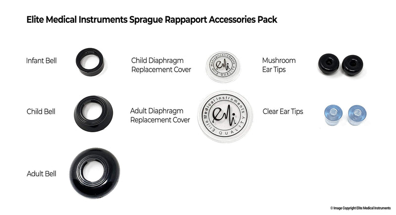 [Australia] - EMI Sprague Rappaport Dual Head Stethoscope - Stealth Black - 112SB 