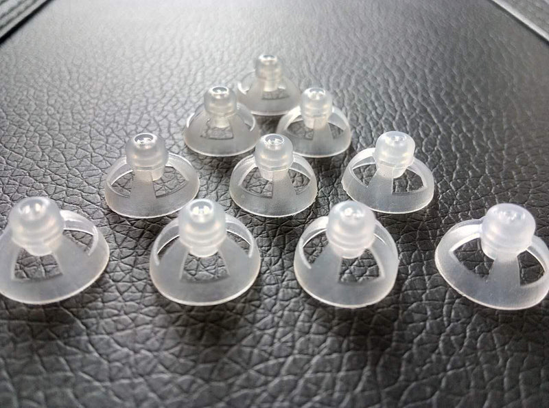 [Australia] - Jungle Care Hearing Aid Ear Piece Open Domes 12mm 10-Pack Comfortable PSAP (Personal Sound Amplifiers Product) Kit Ear Tips Invisible, Perfect for Open Air (Open fit), Except for RIC 