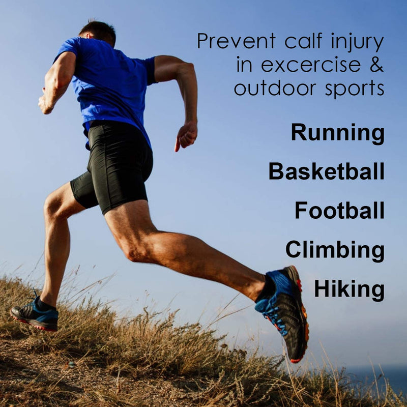 [Australia] - Heekooi Calf Brace, Shin Splint Compression Sleeve (1 Pair) for Swelling, Edema, Hiking, Training, Adjustable Calf Support, Shin Brace for Men and Women Large 