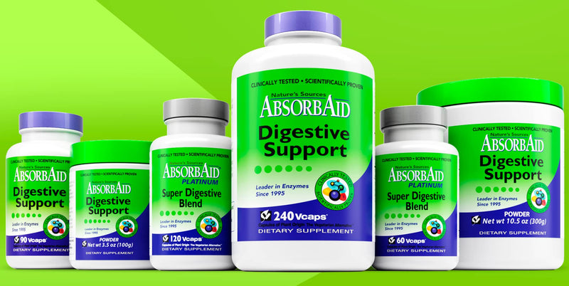 [Australia] - AbsorbAid Digestive Enzymes 240 vCaps, Proven to Increase Vital Nutrient Absorption by up to 71% 1 