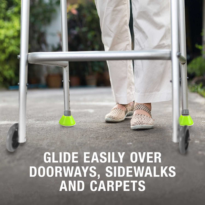 [Australia] - HealthSmart Walker Glides, Walker Caps or Walker Pads also for Rollators, Universal Fit, Pack of 2 
