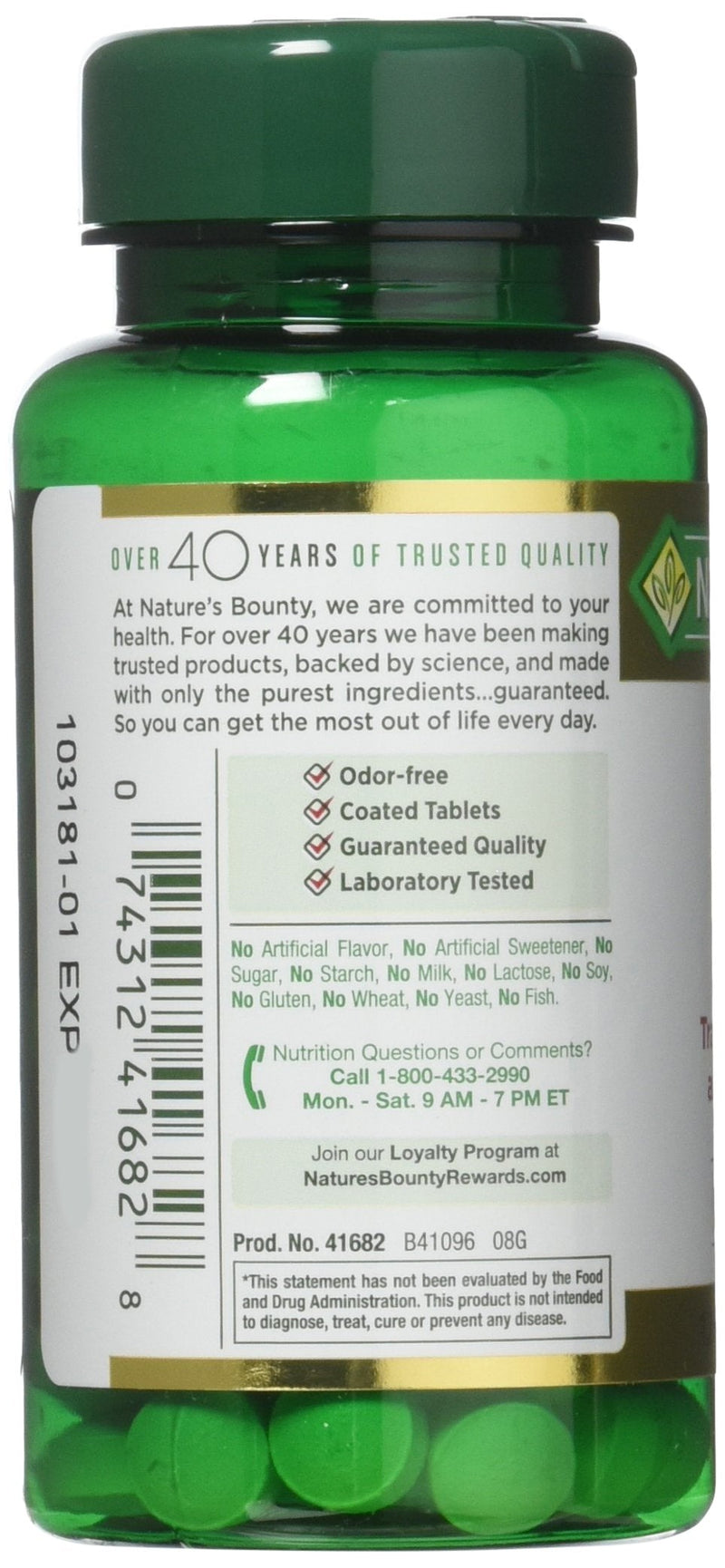 [Australia] - Nature's Bounty Garlic, 2000mg, 120 Coated Tablets (Pack of 2), 2 Bottles Each of 120 Tablets 