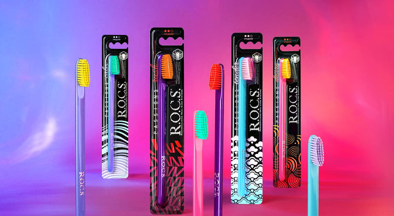 [Australia] - R.O.C.S. (ROCS) Passions Toothbrush - Smart Brushing System -Developed in Cooperation Dentists- Smart toothbrushing, Multicolor 