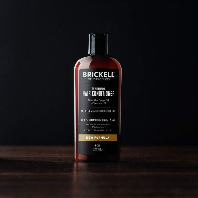 [Australia] - Brickell Men's Revitalizing Hair Conditioner for Men, Natural and Organic Nourishing Hair Conditioner, Restores Shine and Moisture, 237 mL, Scented 237 ml (Pack of 1) 