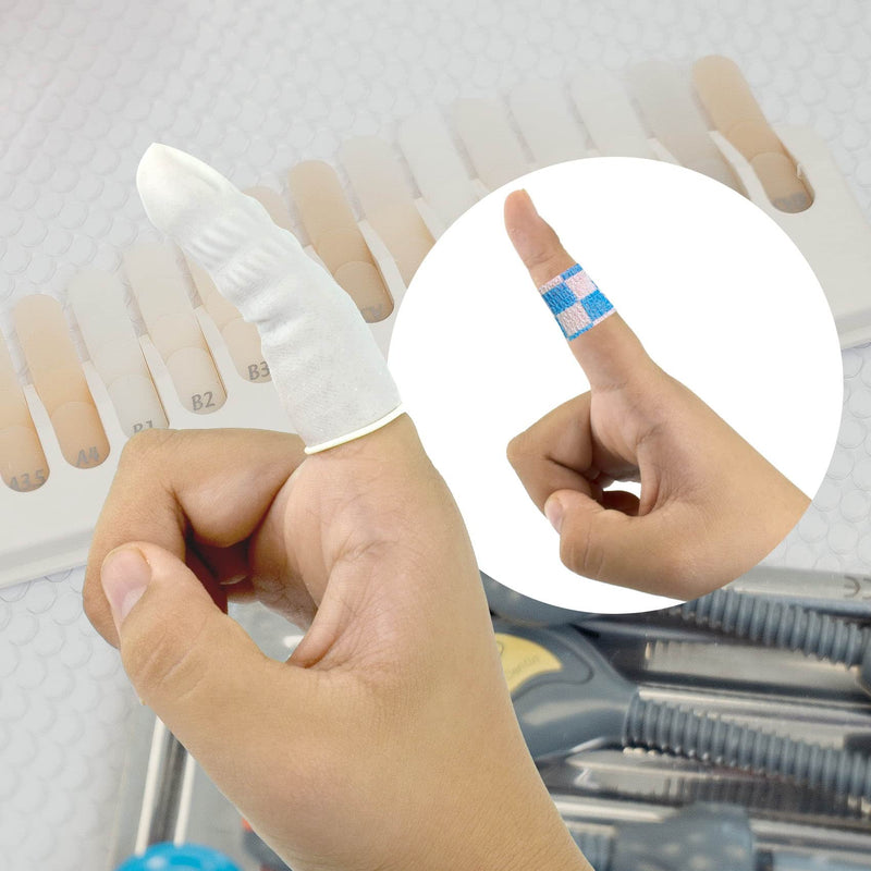 [Australia] - 100 Pcs Finger Cots, Disposable Finger Protectors, Latex Anti-Static Finger Tip Rubber Protect Keeping Dressing Dry and Clean (100 Pcs, Pink) 100 Pcs 