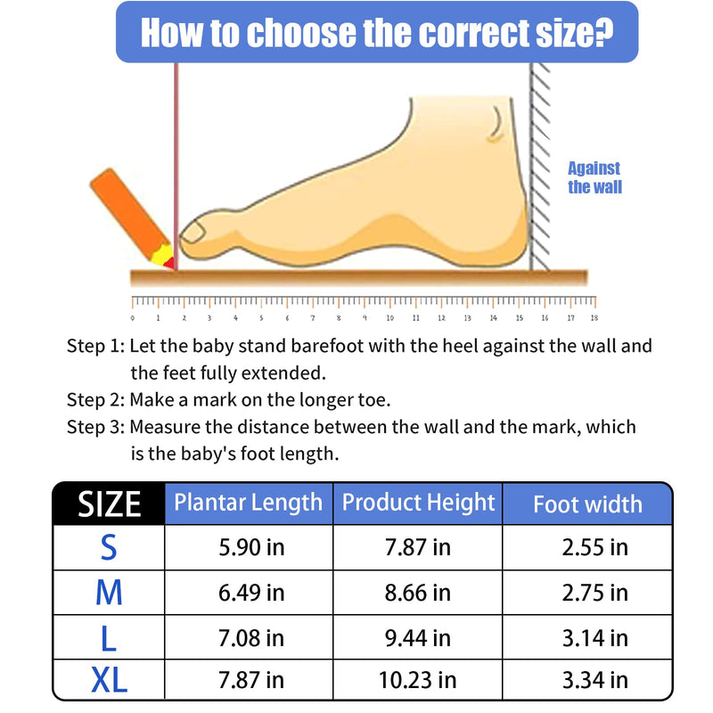 [Australia] - Kids AFO Drop Foot Brace Baby Ankle Foot Orthosis Night Splint for Children Toddler Pediatric Strephenopodia Support Strephexopodia Splint Walking with Shoes or Sleeping (Large-Right) 