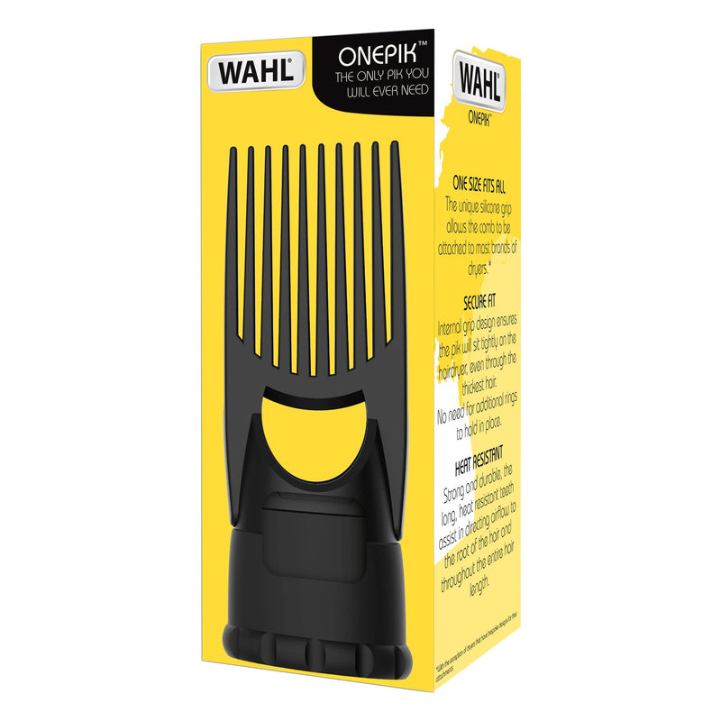 [Australia] - Wahl OnePik Pik Attachment, Nozzle for PowerPik Afro Hair Dryers, Pick Comb Addon, Dryer Attachments, Concentrated Nozzles, Long Teeth, Effective Drying, Add Volume, Max Barrel Size: 52mm 