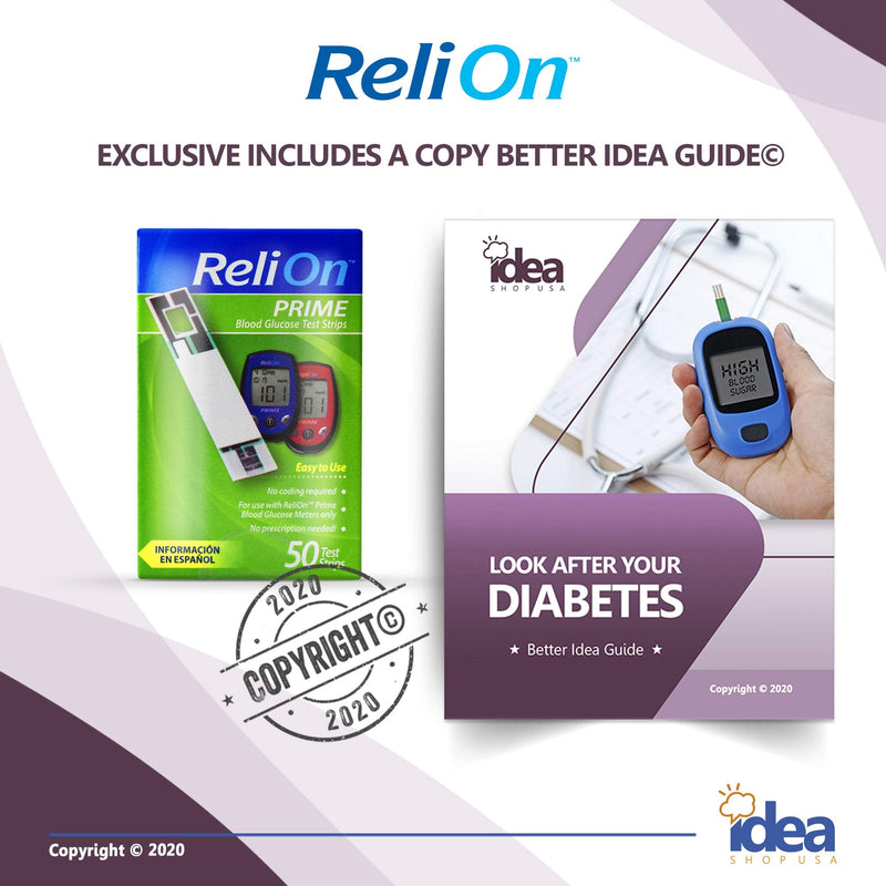 [Australia] - ReliOn Prime Blood Glucose Test Strips (50) 