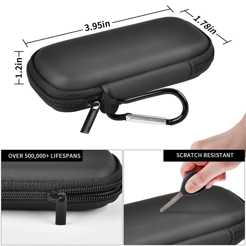 [Australia] - Heart Monitor Case Compatible with AliveCor Kardia Mobile ECG/ for KardiaMobile 6L for Apple and Android Device - CASE ONLY (Black&Gray) Dark 