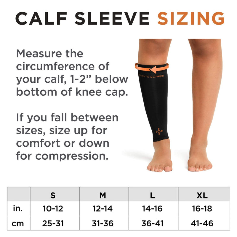 [Australia] - Tommie Copper Unisex Core Compression Knee Sleeve Large Black 