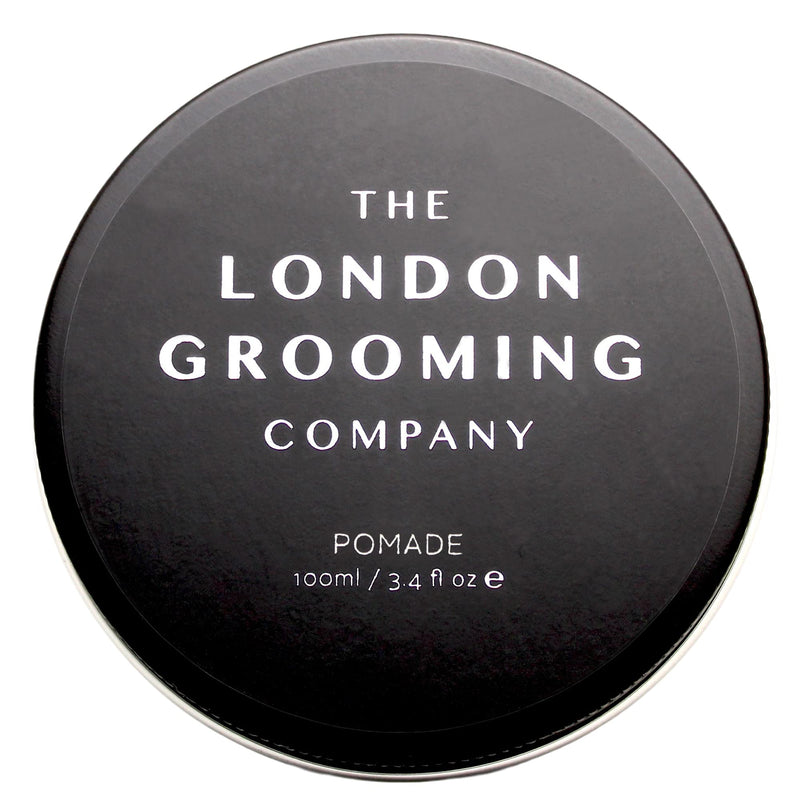 [Australia] - The London Grooming Company Pomade for Men - Strong Hold and High Shine Finish - 100ml Water Based Men's Hair Product, Easy to Wash Out - Oud Wood Scent 