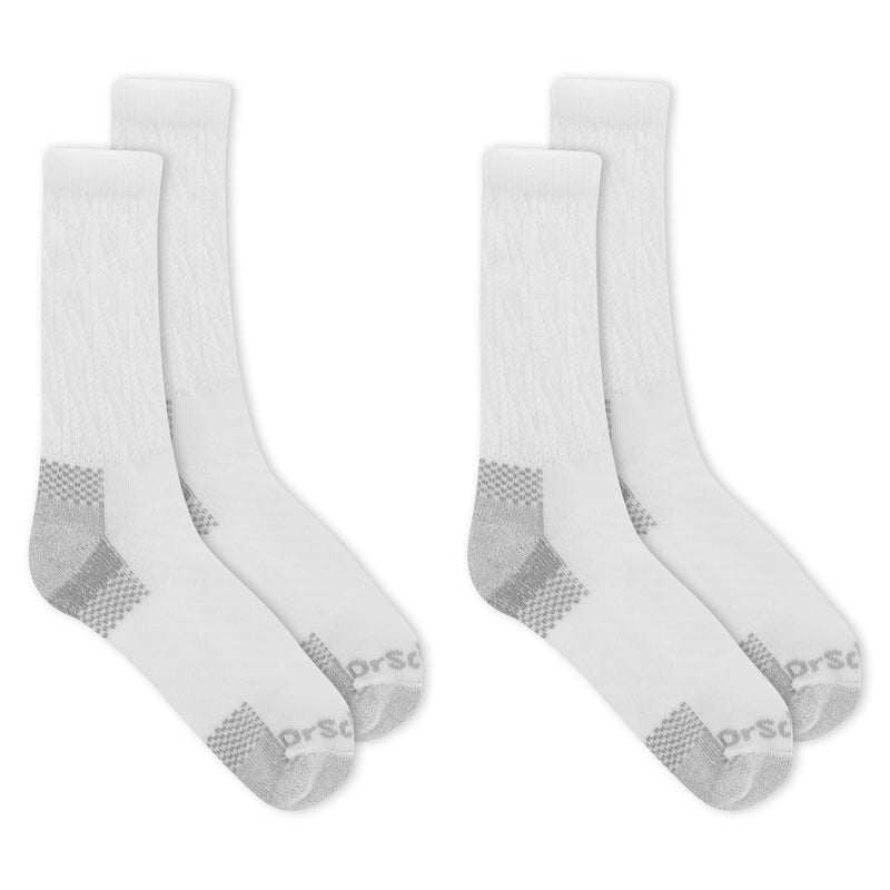 [Australia] - Dr. Scholl's Women's Advanced Relief Socks - 2 & 3 Pair Packs Crew 4-10 White 