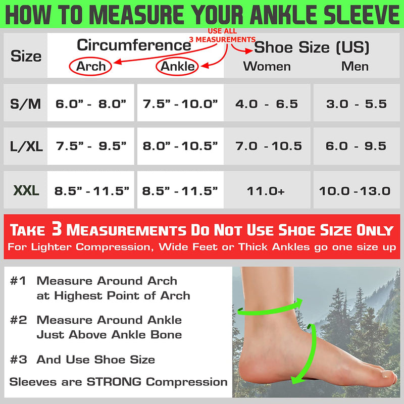 [Australia] - TechWare Pro Ankle Brace Compression Sleeve - Relieves Achilles Tendonitis, Joint Pain. Plantar Fasciitis Sock with Foot Arch Support Reduces Swelling & Heel Spur Pain. Injury Recovery for Sports Beige S / M (see size chart) 