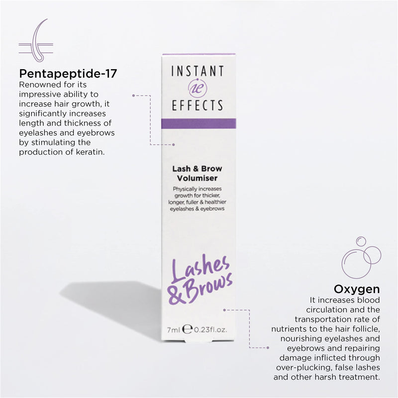 [Australia] - INSTANT EFFECTS LASH & BROW VOLUMISER For Short Lashes, Sparse Brows, Thin Lashes + Brows, Dry + Brittle Lashes 