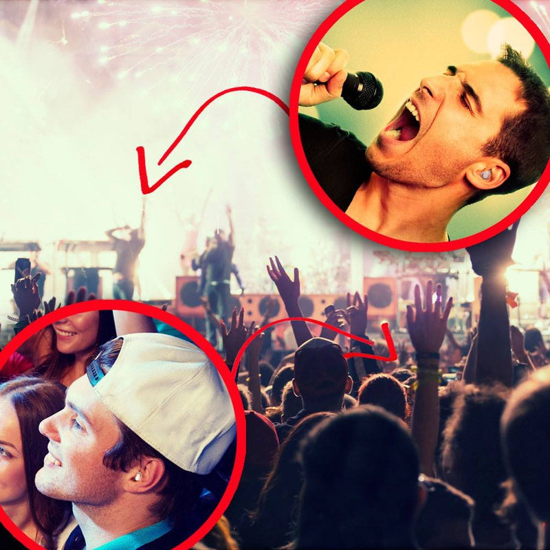 [Australia] - Rave High Fidelity Ear Plugs: HiFi Hearing Protection for Music, Concert; Noise Reducing Earplugs Help Stop Tinnitus; Ear Buds Filter Noise for Ear Protection (Black Case) (2 Pairs - 19/25 Decibel) 