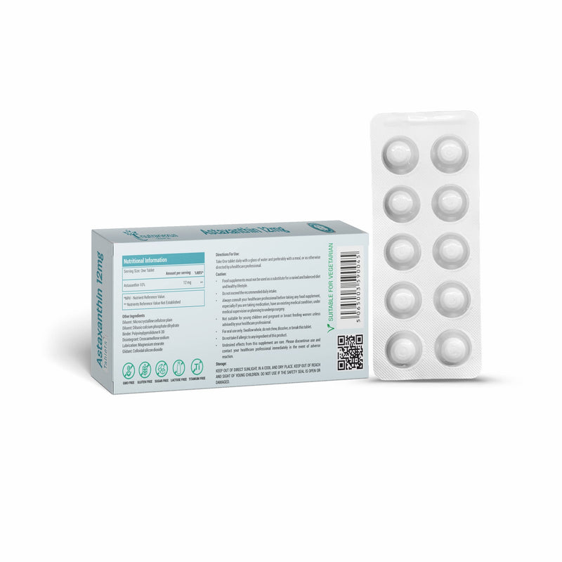 [Australia] - Astaxanthin Supplement for Eye, Skin & Joints Health - Antioxidant Formula for Men & Women - Helps Support Exercise Recovery - Non-GMO & Gluten Free 30 Tablets 