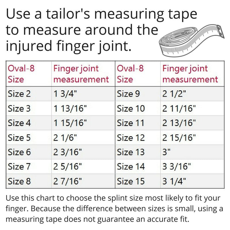 [Australia] - 3-Point Products Oval-8 Finger Splint Size 9 (Pack of 5) Size 9 (Pack of 5) 