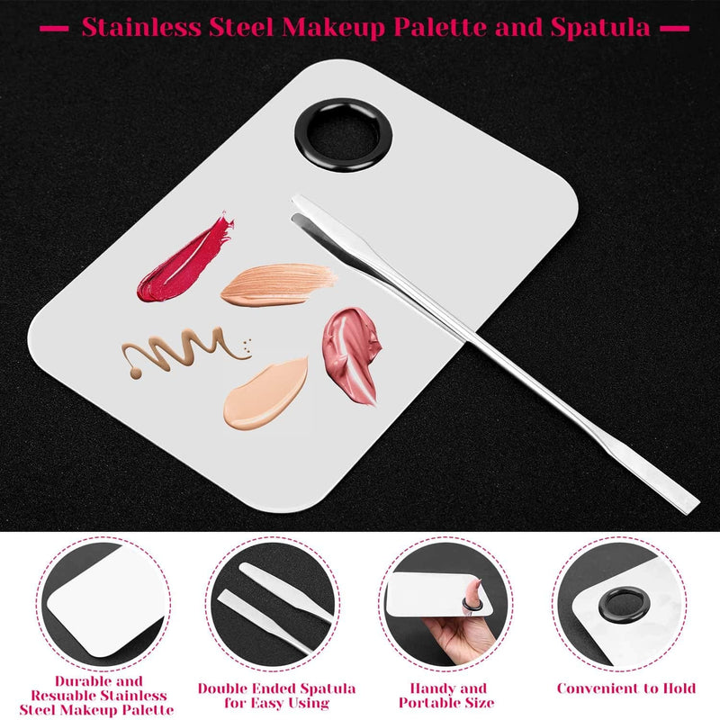 [Australia] - Makeup Mixing Palette with Spatula and 250PCS Disposable Makeup Applicators Tools Kit (Disposable Mascara Wands, Lipstick Applicators, Eyeliner Brushes) 