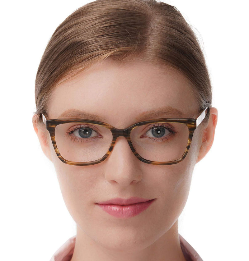 [Australia] - Fashion glasses women men clear lens designer non prescription glasses full rim Spectacles Turquoise 