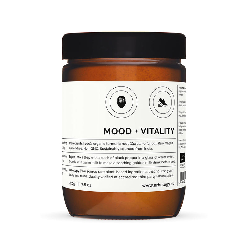 [Australia] - 100% Organic Turmeric Powder 220g - 5% Curcumin - Straight from Farm in India - Raw, Vegan and Gluten-Free - Non-GMO - No Additives or Preservatives - Recyclable Glass Jar 