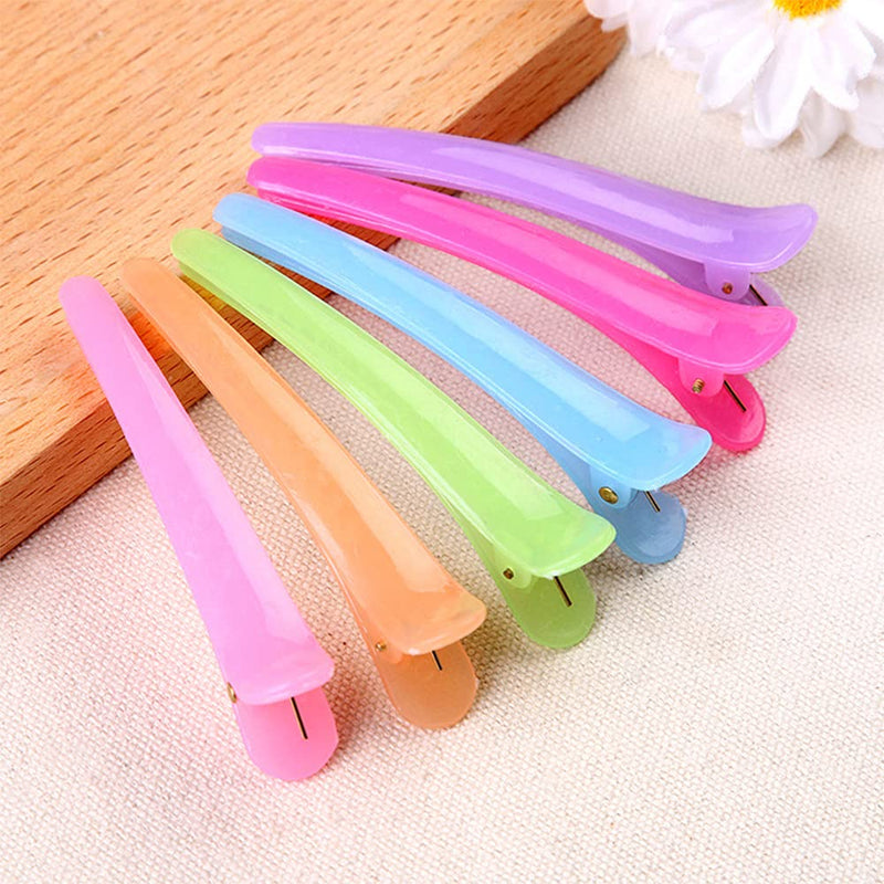[Australia] - Self Grip Hair Rollers Set, 16 Pieces Salon Hairdressing Curlers, Hair Rollers Set With Clips, 8 Rollers and 8 Duck Bill Clips, for Women Long Hair, Men, Salon Hairdressing (64 mm) 