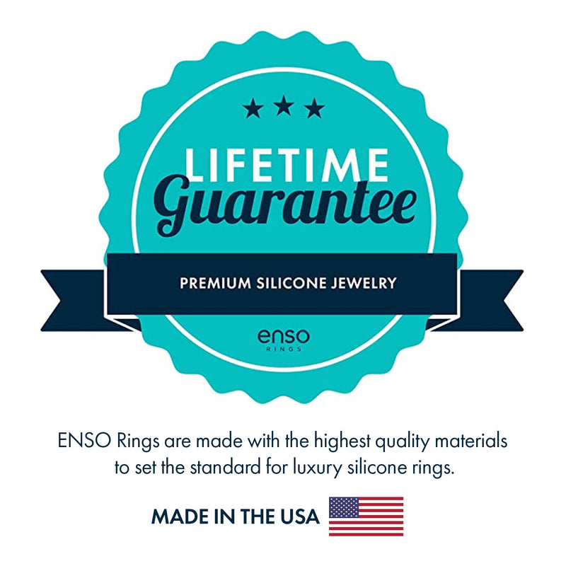 [Australia] - Enso Rings Classic Rise Silicone Ring - Timeless with a Twist - Made in The USA - Comfortable, Breathable, and Safe Denim 7 