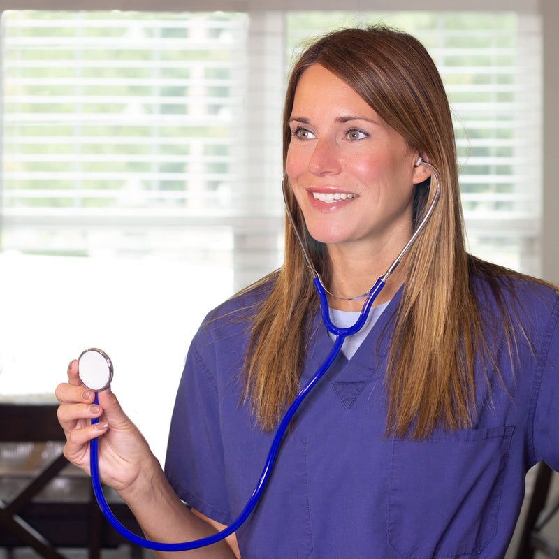 [Australia] - MABIS Spectrum Series Lightweight Nurse Stethoscope, Blue, 30 Inch 