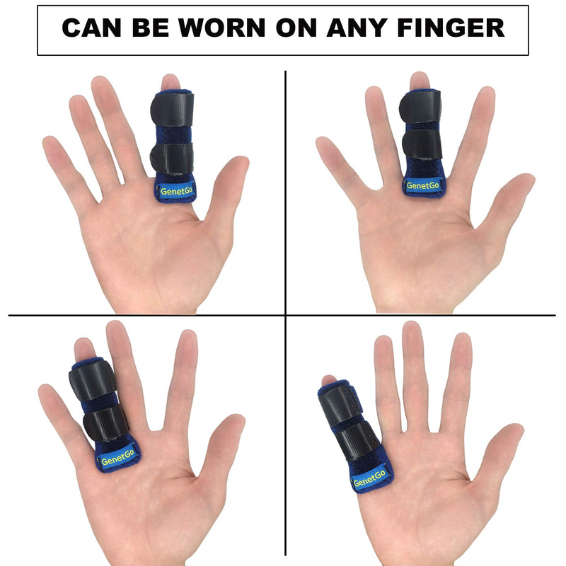 [Australia] - GenetGo Trigger Finger Splint, Mallet Finger Brace for Index, Middle, Ring Finger - Tendon Release & Pain Relief 