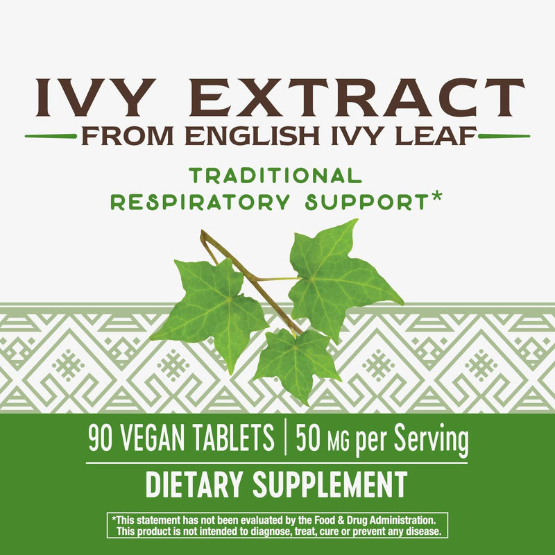 [Australia] - Nature's Way Ivy Extract from English Ivy Leaf 50 mg Potency, 90 Count 