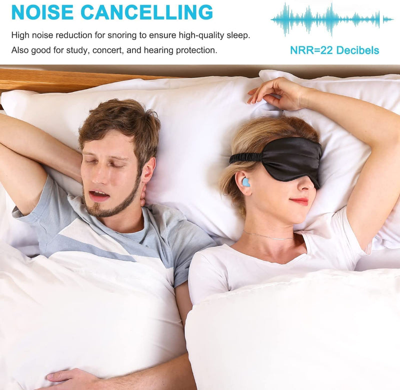 [Australia] - 3Pairs Ear Plugs for Sleep Soft Silicone ,Noise Reduction Ear Plugs for Sleeping35dB Noise Cancelling 