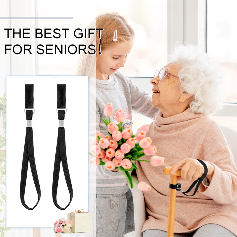 [Australia] - Wrist Loop for Walking Sticks Black Walking Stick Strap Walking Stick Accessories Wrist Strap 2 