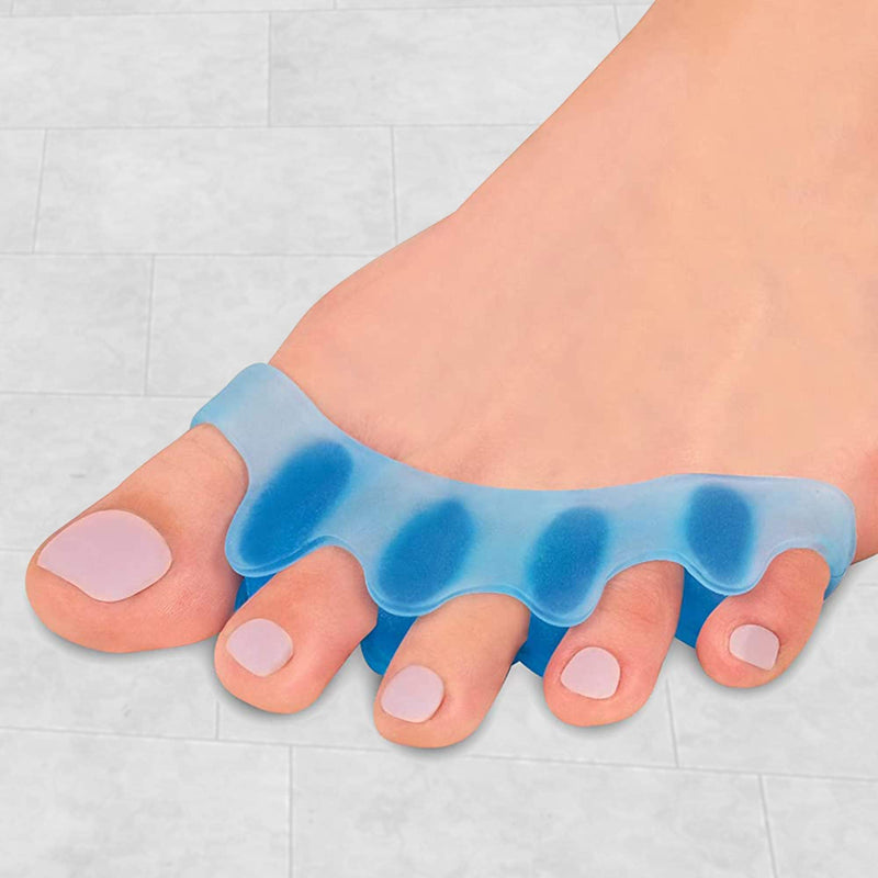 [Australia] - (5 Pair) Toe Separators, Spacers, Straightener, Stretcher, Spreader, Yoga for Overlapping Toes and Restore Crooked Toes to Their Original Shape, Correct Bunions, Feet for Men Women - Universal Size 
