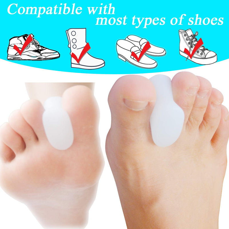 [Australia] - KUKUBAGS 12-Pack Toe Separator, Thick(3/4") Toe Spacers for Feet, Overlapping Toes, Toe Spreader for Bunions - Large Size 