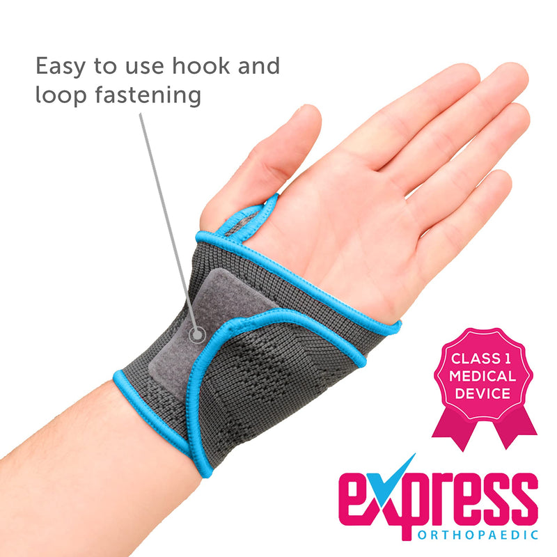 [Australia] - Express Orthopaedic Medically Approved Elastic Wrist Support Compression Wrap - Unisex & Bilateral Design 